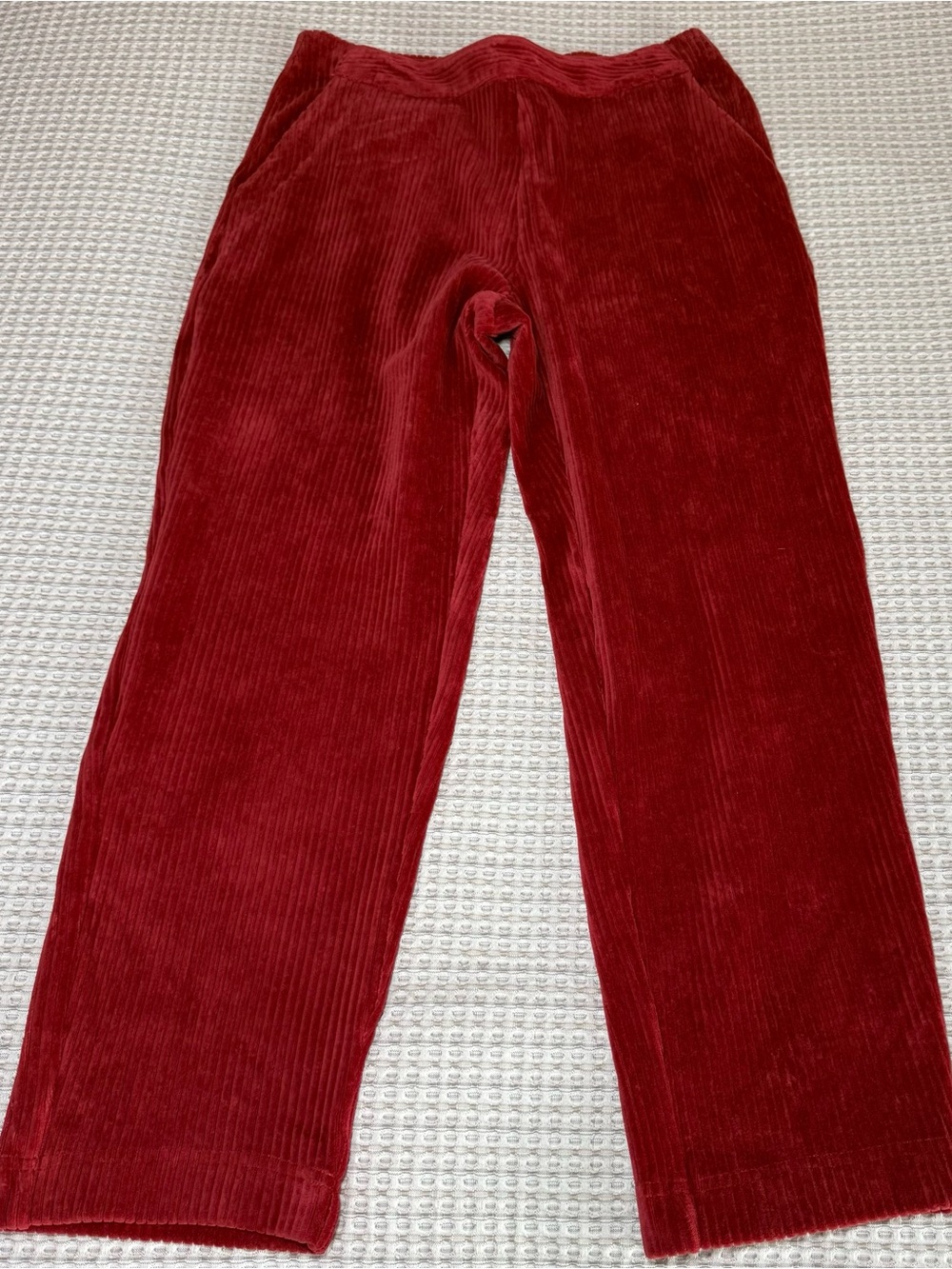 Marine Layer Montreal Soft Wale Corduroy Pants Women Size Medium Red Retro 90’s
